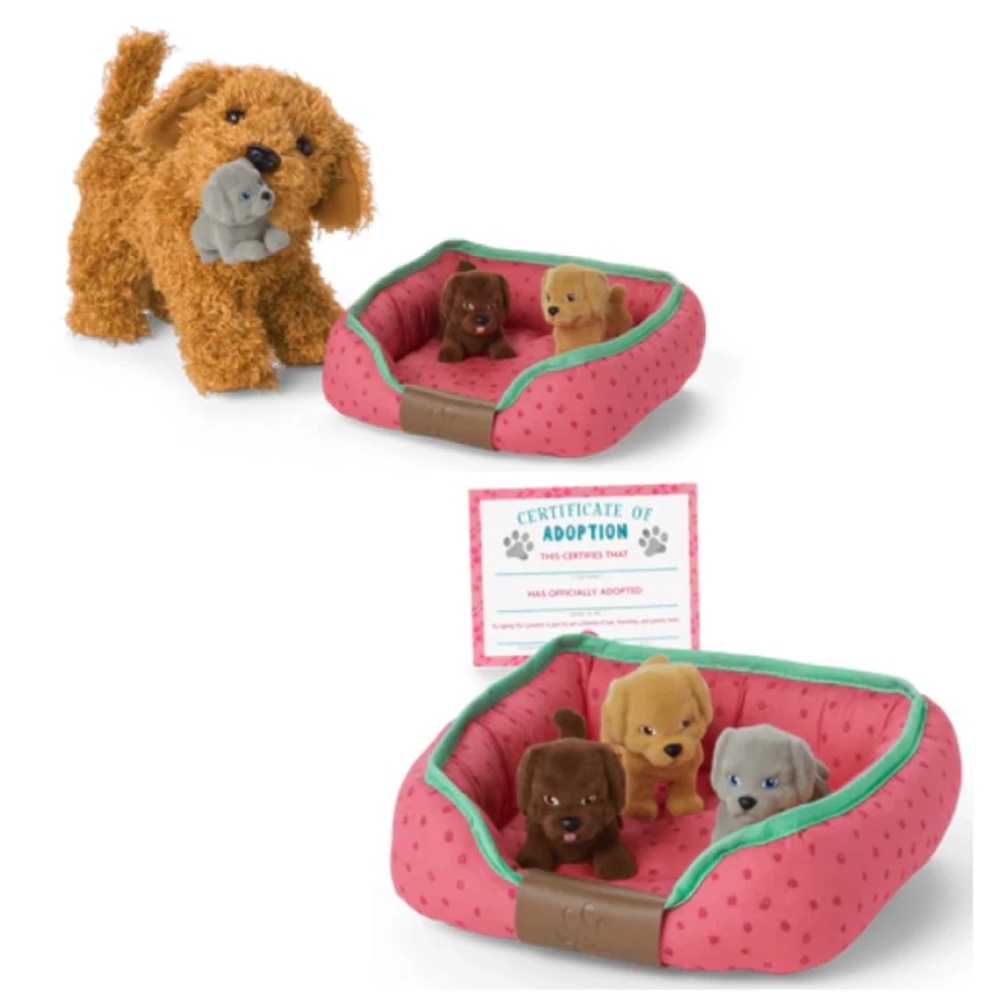 🐶 American Girl All The Puppies Set 3 Magnetic Puppy Dogs Toys No Pet Bed No Box